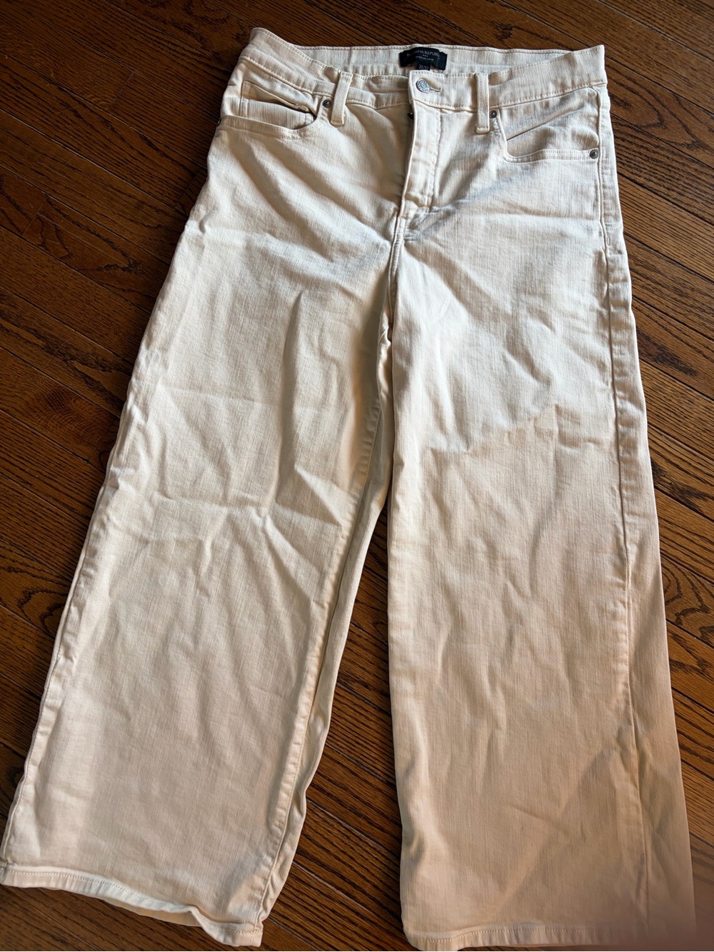 Women’s Banana Republic  Wide-Leg Cream Jeans